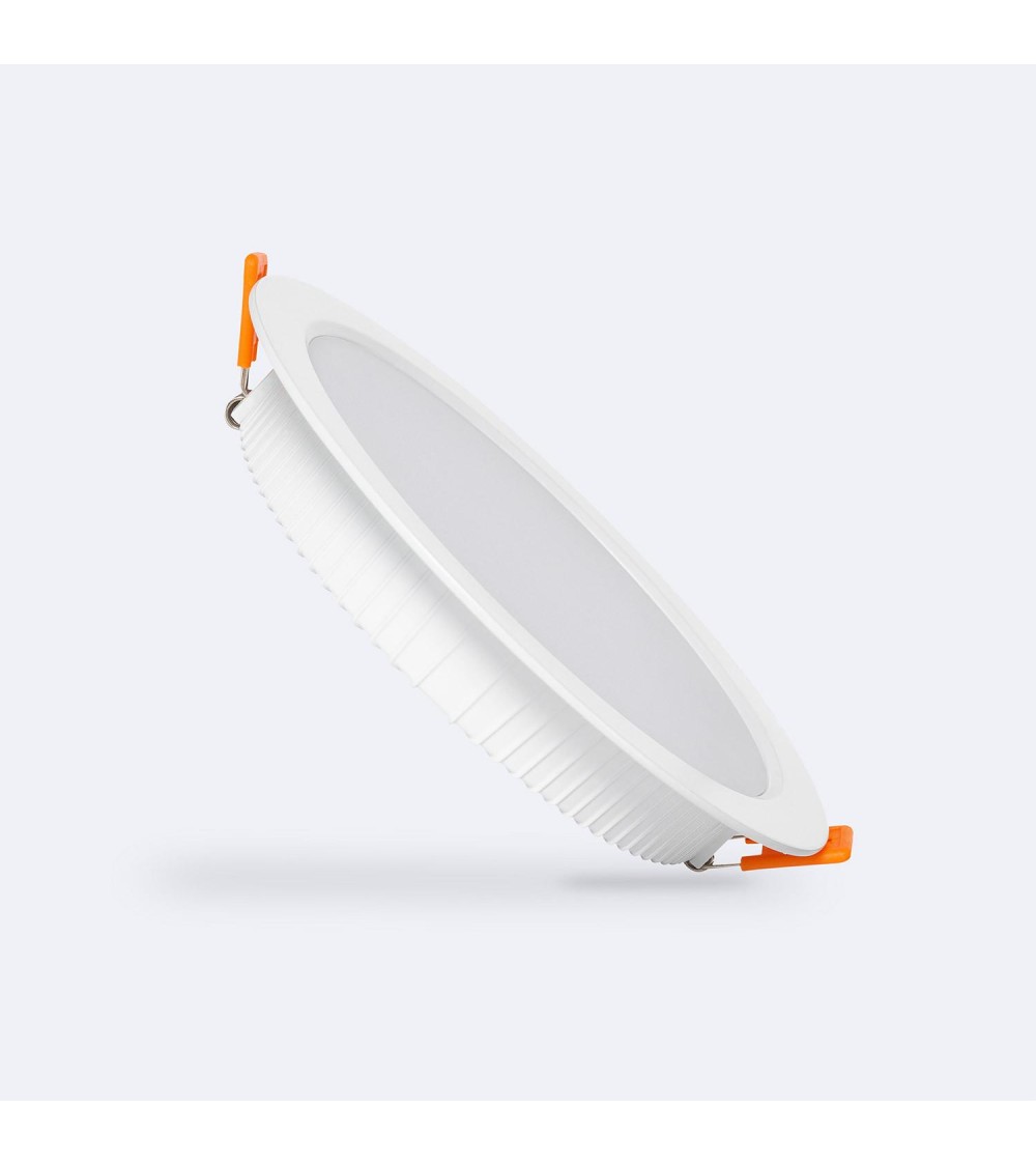Downlight LED 18W Rond Chip OSRAM Aero 110 lm/W LIFUD Coupe Ø 150 mm - 105585 - vue 1