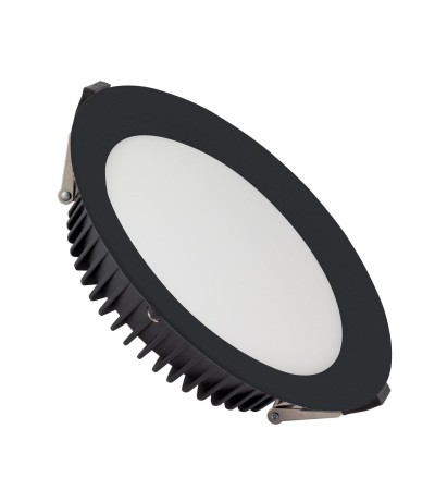 Downlight LED 24W Rond SAMSUNG Aero 130 lm/W 4000K LIFUD Coupe Ø 200 mm Noir - 64812 - vue 3