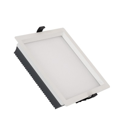 Downlight LED 30W Carré SAMSUNG Aero 130 lm/W Microprismatique LIFUD Coupe 210x210 mm - 72525 - vue 3