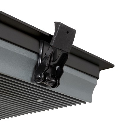 Downlight LED 30W Carré SAMSUNG Aero 130 lm/W Microprismatique LIFUD Coupe 210x210 mm Noir - 77444 - vue 8