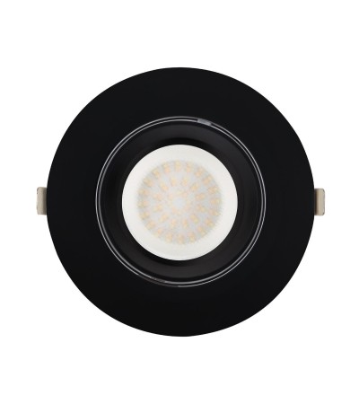 Downlight LED 38W Rond Orientable Chip OSRAM 120lm/W LIFUD Coupe Ø 160 mm Noir - 95871 - vue 2