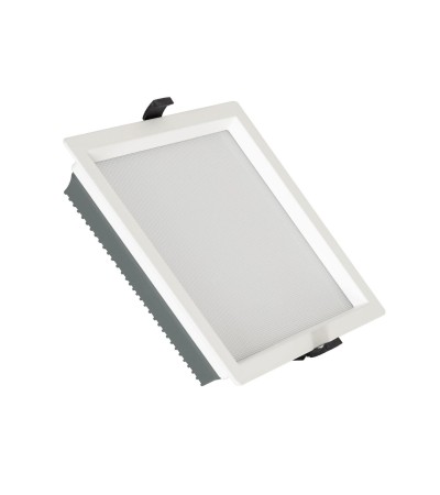 Downlight LED 40W Carré SAMSUNG Aero 130 lm/W Microprismatique LIFUD Coupe 210x210 mm