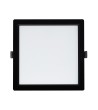 Downlight LED 40W Carré SAMSUNG Aero 130 lm/W Microprismatique LIFUD Coupe 210x210 mm Noir - 77435 - vue 2