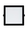 Downlight LED 40W Carré SAMSUNG Aero 130 lm/W Microprismatique LIFUD Coupe 210x210 mm Noir - 77435 - vue 4
