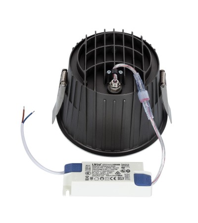 Downlight LED 40W Rond Premium CRI90 LIFUD Coupe à˜ 150 mm IP65 - 97591 - vue 4