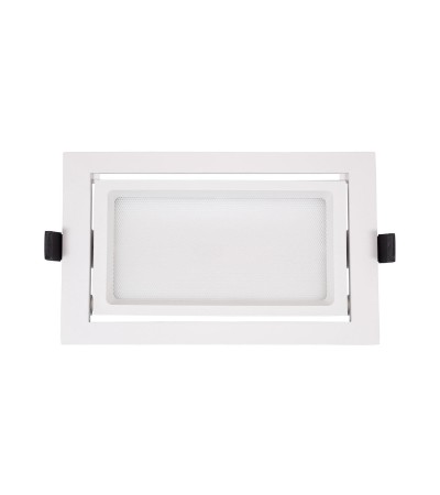 Downlight LED 46W Rectangulaire Orientable Chip OSRAM 120 lm/W LIFUD Coupe 210x125 mm - 95696 - vue 5