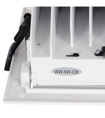 Downlight LED 46W Rectangulaire Orientable Chip OSRAM CCT Sélectionnable 120 lm/W LIFUD Coupe 210x125 mm - 86876 - vue 7