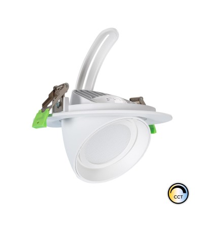 Downlight LED 48W Rond Orientable CCT 120 lm/W LIFUD Coupe à˜ 175 mm - 86869 - vue 3