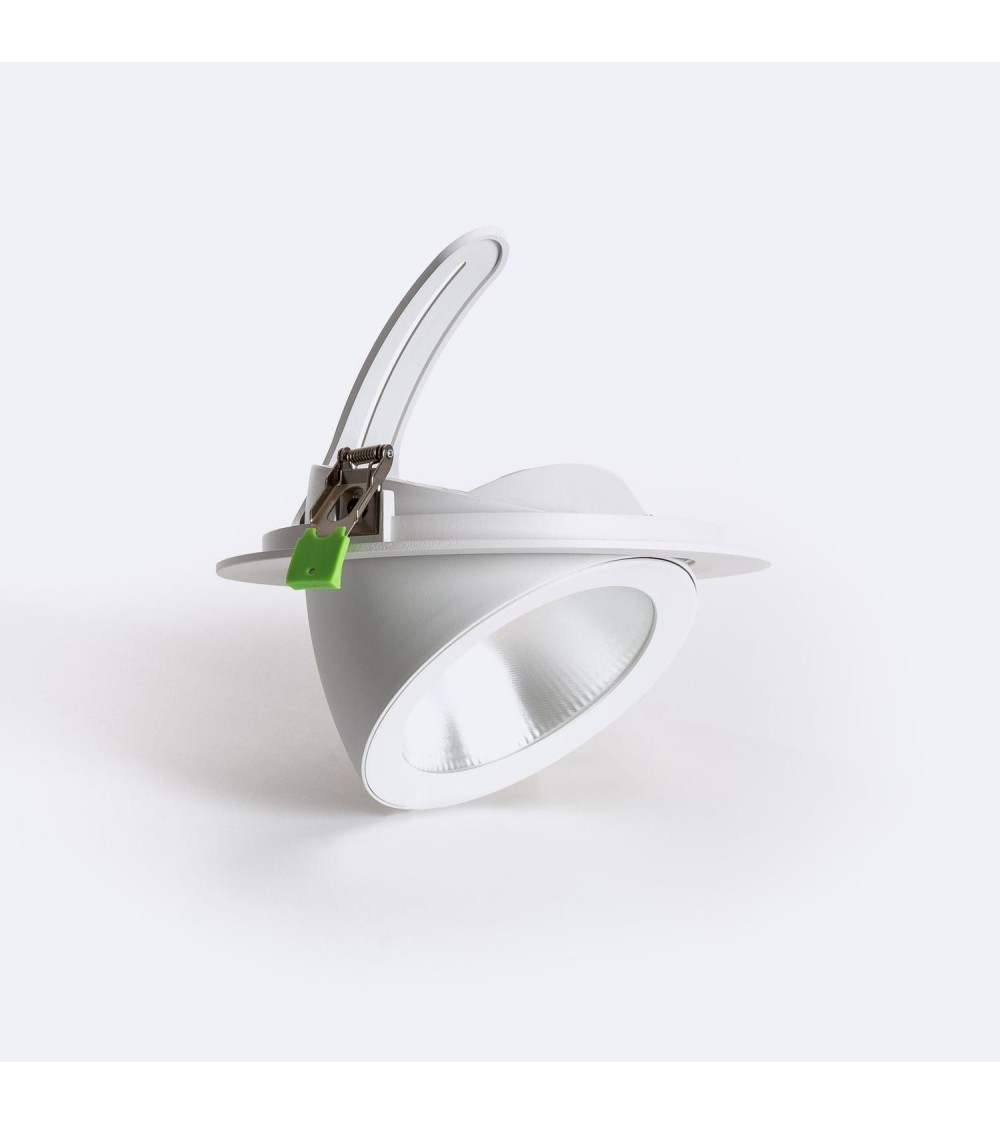 Downlight LED 60W Rond Orientable Chip OSRAM 120 lm/W LIFUD Coupe Ø 200 mm - 99062 - vue 1