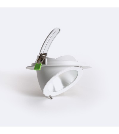 Downlight LED 60W Rond Orientable Chip OSRAM 120 lm/W LIFUD Coupe Ø 200 mm - 99062 - vue 2