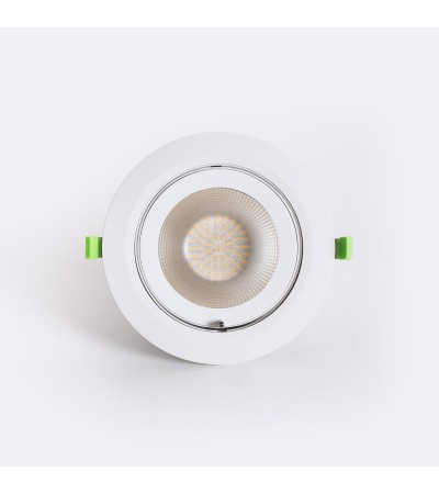 Downlight LED 60W Rond Orientable Chip OSRAM 120 lm/W LIFUD Coupe Ø 200 mm - 99062 - vue 5