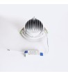 Downlight LED 60W Rond Orientable Chip OSRAM 120 lm/W LIFUD Coupe Ø 200 mm - 99062 - vue 8