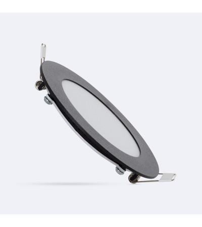 Downlight LED 6W Rond Noir Coupe Ø 105 mm