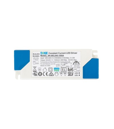 Driver BOKE 180-264V Sortie 28-40V DC 1000mA 40W No Flicker BK-BEL-040