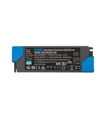 Driver BOKE 200-240V Sortie 28-42V DC 1500mA 60W No Flicker BK-PQL-060 - 82349 - vue 2