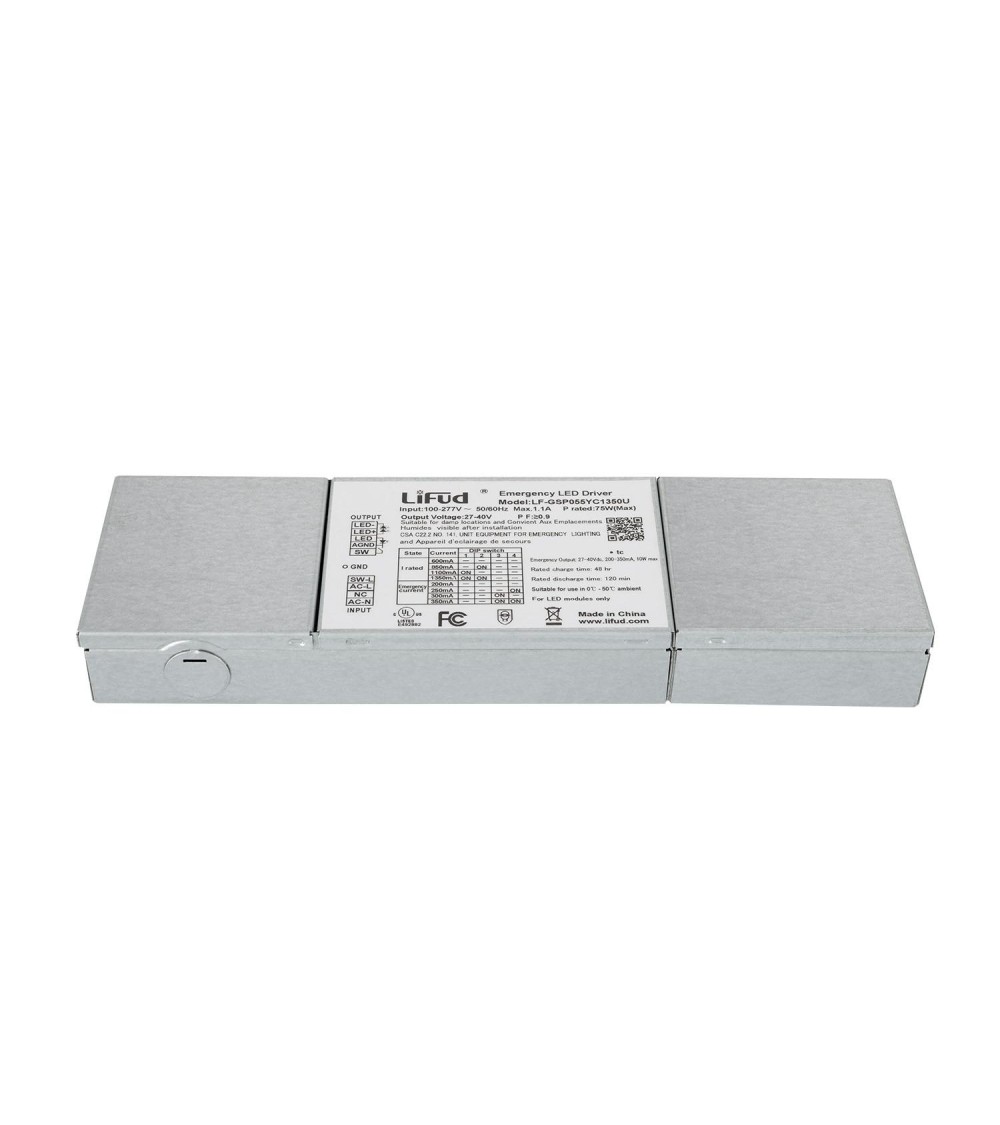 Driver d'Eclairage de Secours LIFUD Sortie 27-40V DC 40W No Flicker LF-GSP055YC1 - 65779 - vue 1