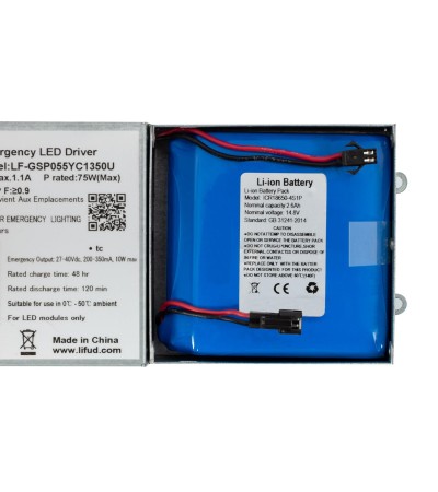 Driver d'Eclairage de Secours LIFUD Sortie 27-40V DC 40W No Flicker LF-GSP055YC1 - 65779 - vue 4