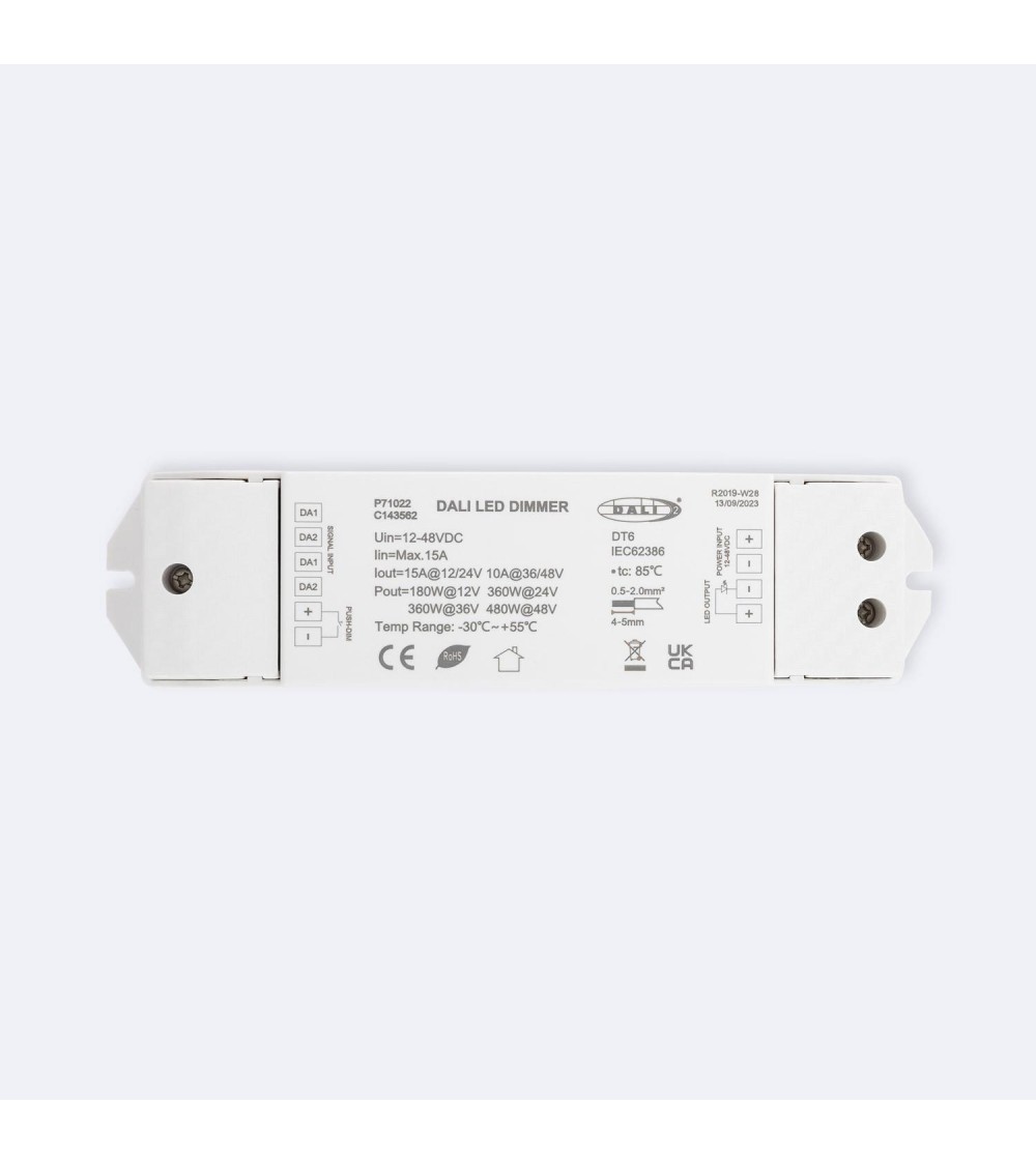 Variateur DALI DT6 1 Canal 12-24V avec Push-Dim SKYDANCE DA1 pour Ruban LED - 71022 - vue 1