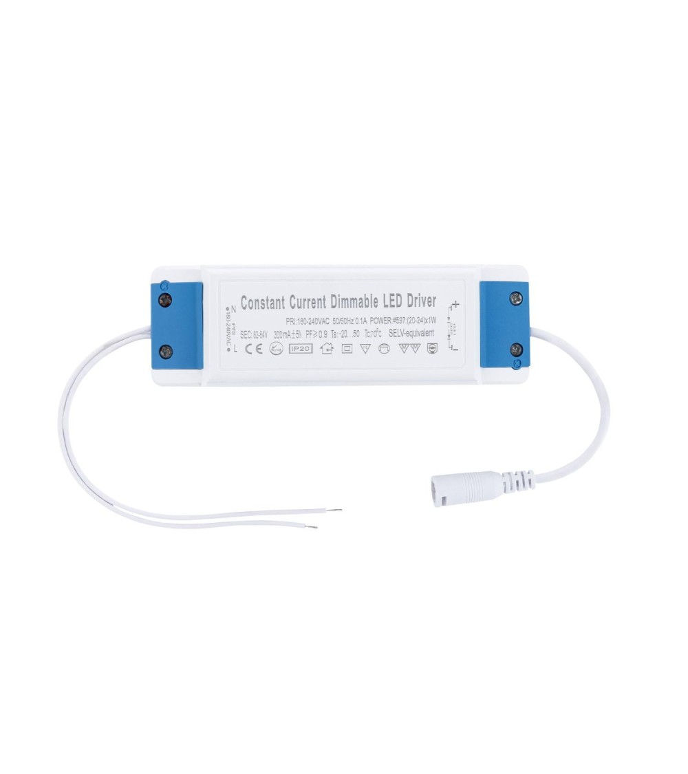 Driver Dimmable TRIAC 180-260V Sortie 60-84V DC 300mA 24W - 597