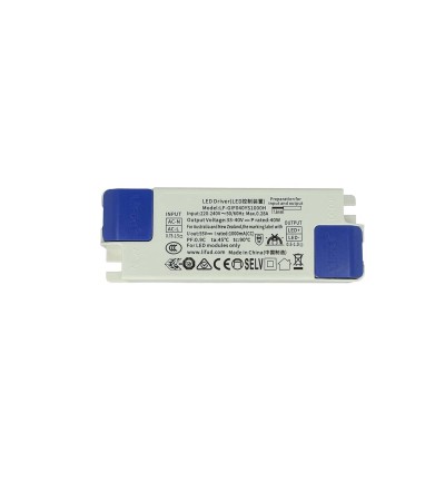 Driver LIFUD 220-240V No Flicker Sortie 33-40V 1000mA 40W LF-GIF040YS1000H avec boîtier de connexion rapide - 118949