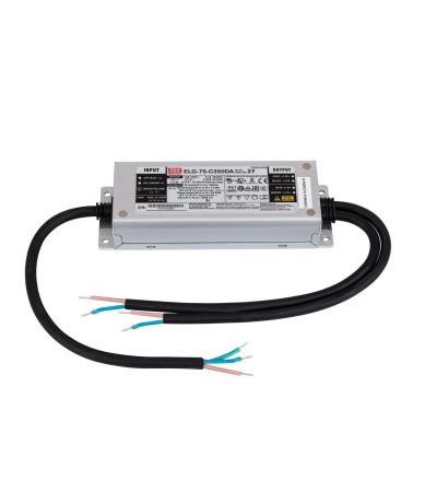 Driver MEAN WELL Dimmable DALI IP67 100-240V Sortie 107-214V DC 350mA 75W ELG-75-C350DA