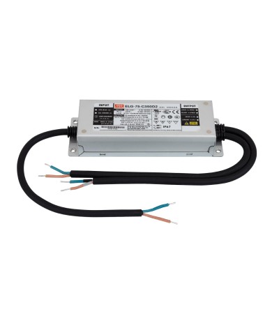 Driver MEAN WELL ELG-75-C350-D2 Programmable IP67 Dimmable 107-214V DC 75W