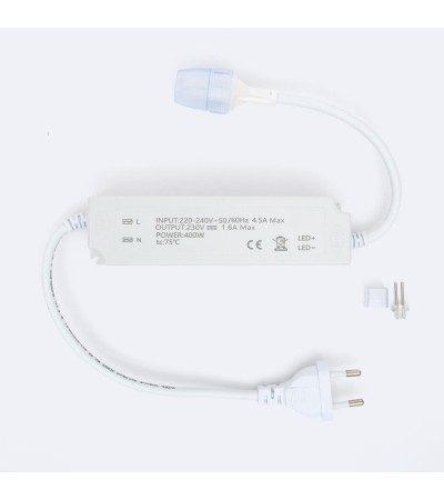 Driver No flicker pour rubans LED 220V AC SMD IP65 largeur 12mm