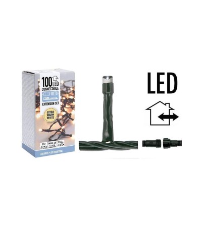 Extension 7.5 m pour Rideaux Guirlande LED Extérieurs Cble Noir - 109385 - vue 3