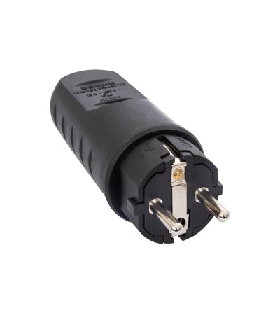 Fiches Mâle Type F-E 2P+T 16A 250V AC