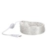 Gaine LED Ronde 220V AC 36 LED/m Blanc Neutre IP65 sur Mesure Coupe Tous les 100cm - 76255 - vue 2