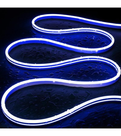 Ruban LED Néon 48V Bleu 8W/m Coupe 5cm IP65 NFLEX6 Sur mesure