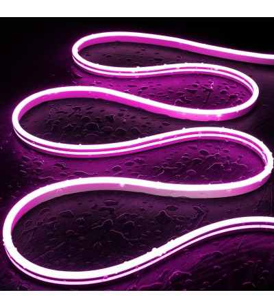 Ruban LED Néon 48V Rose 8W/m Coupe 5cm IP65 NFLEX6 Sur mesure