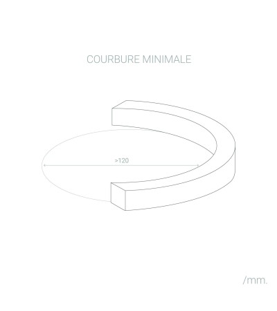 Ruban LED Néon Dimmable 220V Bleu Semi-Circulaire 180º 7.5W/m Coupe 100cm IP67 Sur mesure - 86540 - vue 7