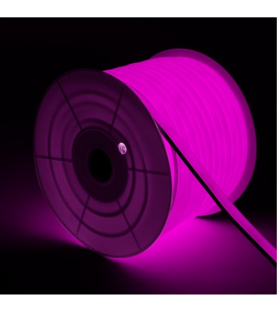 Ruban LED Néon Dimmable 220V Rose Semi-Circulaire 180º 7.5W/m Coupe 100cm IP67 Sur mesure - 86505 - vue 6