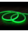 Ruban LED Néon Dimmable 220V Vert Semi-Circulaire 180º 7.5W/m Coupe 100cm IP67 Sur mesure - 86524 - vue 1