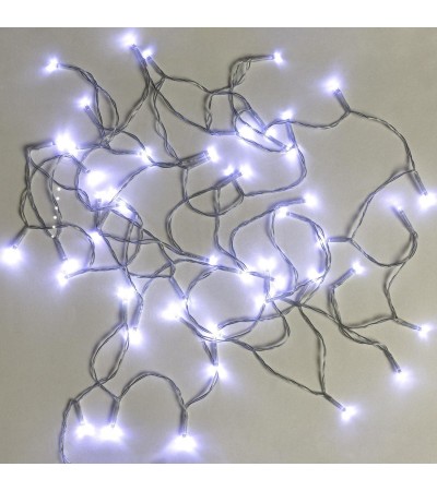 Guirlande Cble LED à Piles Blanc Froid 5m - 107815 - vue 2