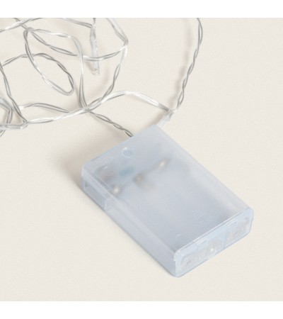 Guirlande Cble LED à Piles Blanc Froid 5m - 107815 - vue 3