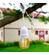 Guirlande Extérieure avec 8 Douilles E27 5.5m Blanche IP65 - 6294 - vue 1