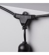 Guirlande Extérieure avec 8 Douilles E27 5.5m Noire IP65 - 6293 - vue 4