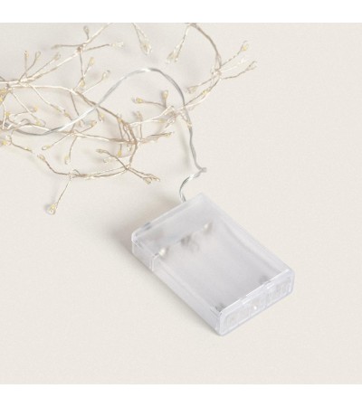 Guirlande LED Alambre Chrome à Piles Racimo 1m - 107814 - vue 2