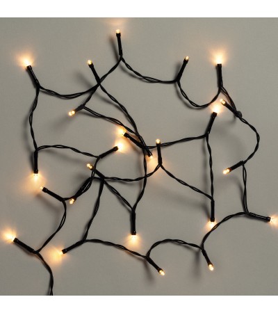 Guirlande LED Extérieure Cble Noir à Piles 1.8m - 107730 - vue 2