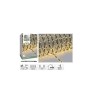 Guirlande LED Extérieure Cble Noir Blanc Chaud 18m Small - 109582