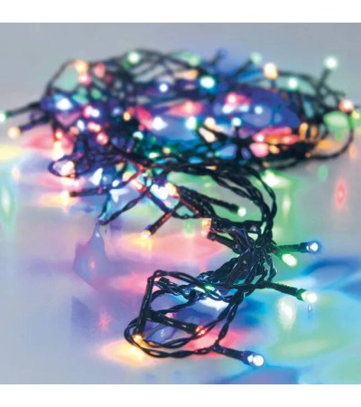 Guirlande LED Extérieure Cble Noir RGB Racimo 8 m