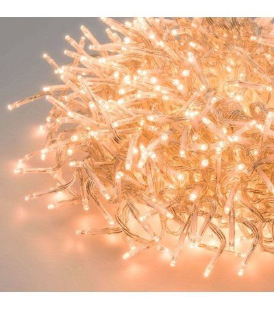 Guirlande LED Extérieure Transparent Blanc Chaud Racimo 11 m