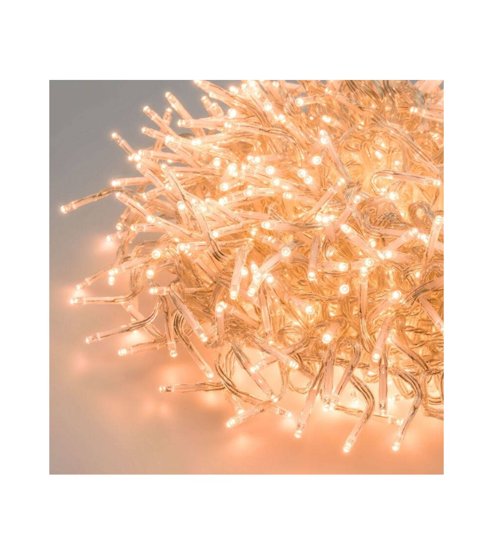 Guirlande LED Extérieure Transparent Blanc Chaud Racimo 11 m - 109510