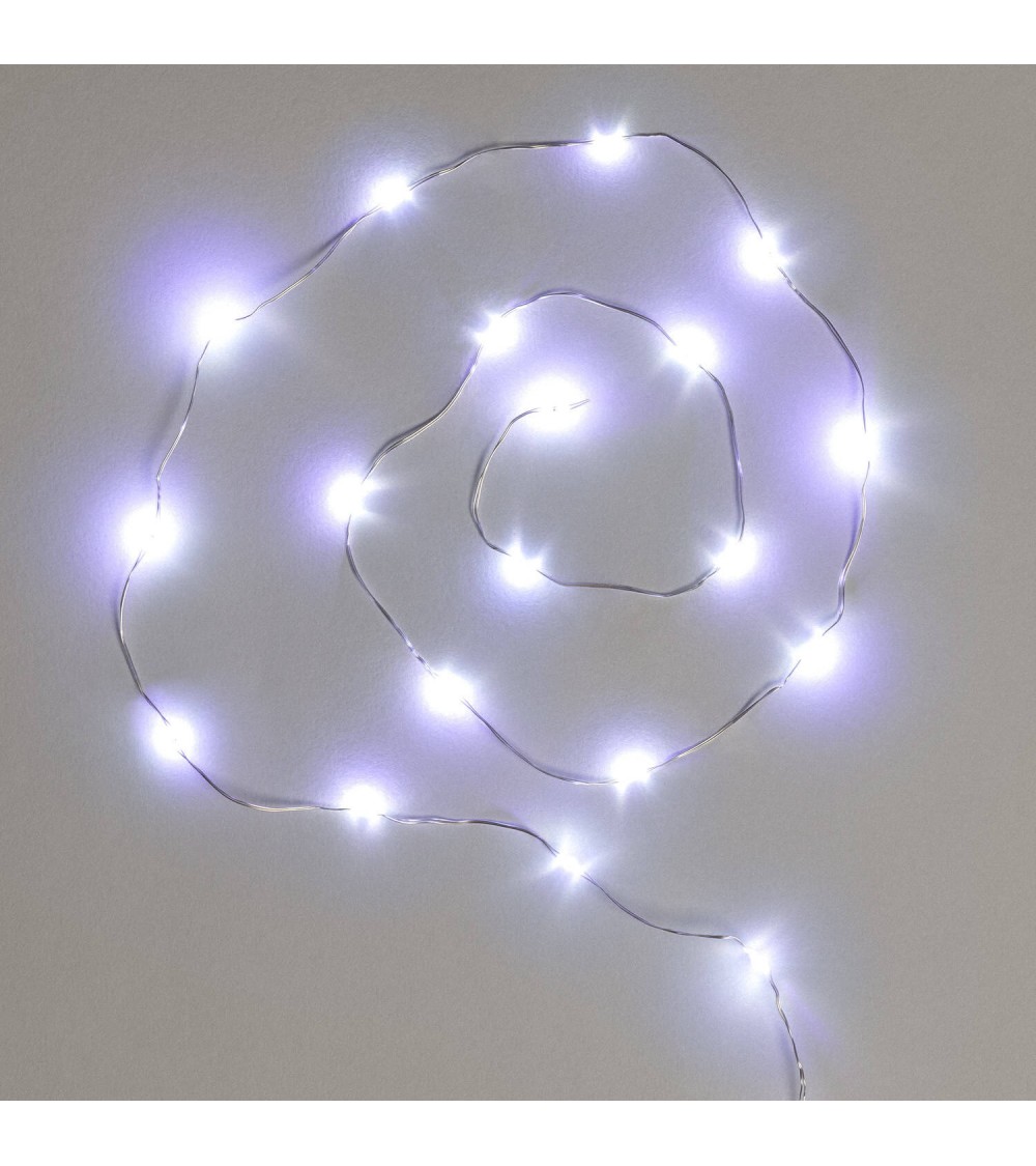 Guirlande LED Extérieure Transparente Blanc Froid 12m - 112032 - vue 1