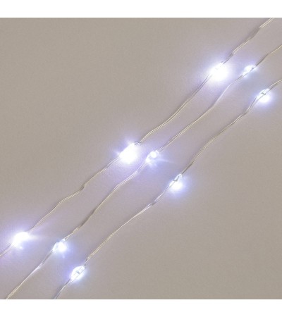 Guirlande LED Extérieure Transparente Blanc Froid 12m - 112032 - vue 4