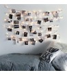 Guirlande LED Fil de Fer avec Pince à Linge Dorée 3.5m - 6367 - vue 1