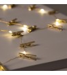 Guirlande LED Fil de Fer avec Pince à Linge Dorée 3.5m - 6367 - vue 5