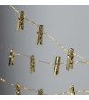 Guirlande LED Fil de Fer avec Pince à Linge Dorée 3.5m - 6367 - vue 6